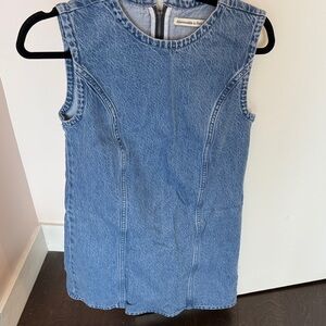 Abercrombie Blue Denim Sleeveless Dress Small Petite
